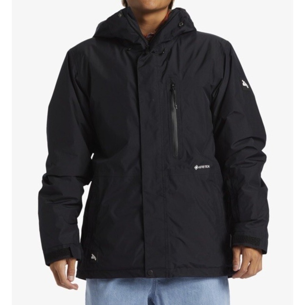 QUIKSILVER Saturdays Gore-Tex Sync Technical Snow Jacket Black Mens S *NEW* $425